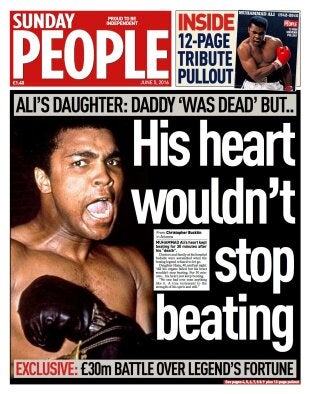 Ali - Sunday People front