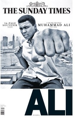 Ali - Sunday Times front