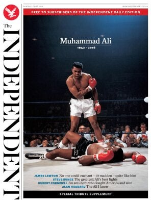 Ali - The Independent (Sunday) digital front