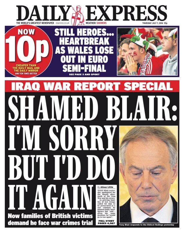 Chilcot - Daily Express