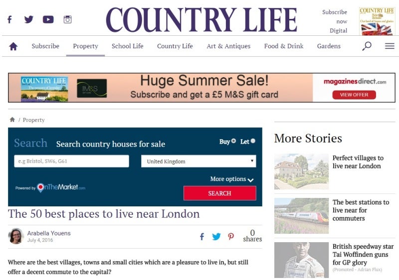 Country Life website