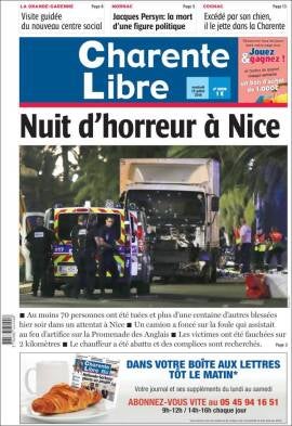 France lorry terror attack - Charente Libre