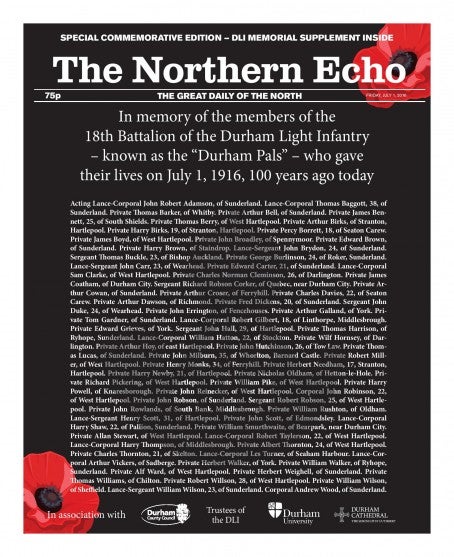 Northern Echo Somme