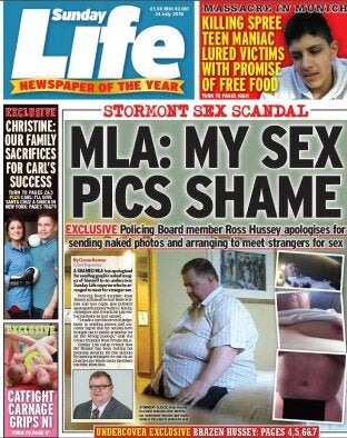 The Sunday Life front page exclusive