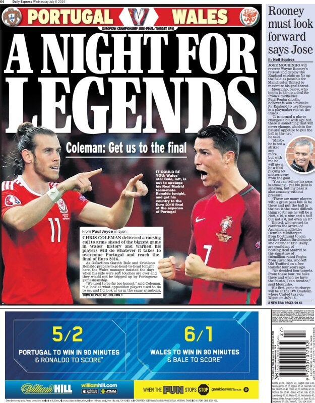 Wales - Daily Express back