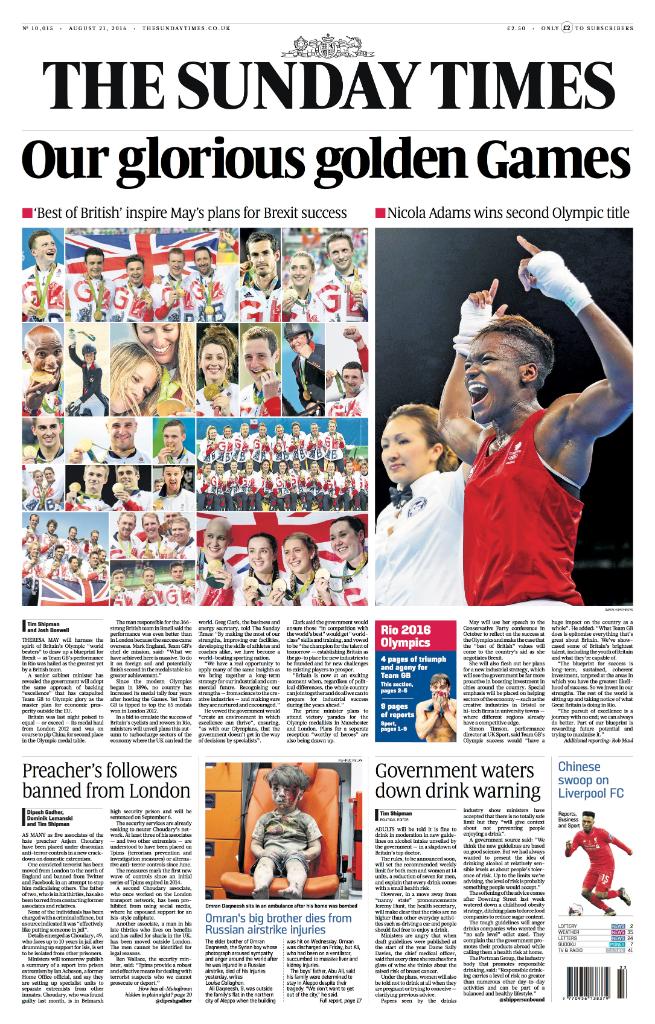 Olympics - Sunday Times