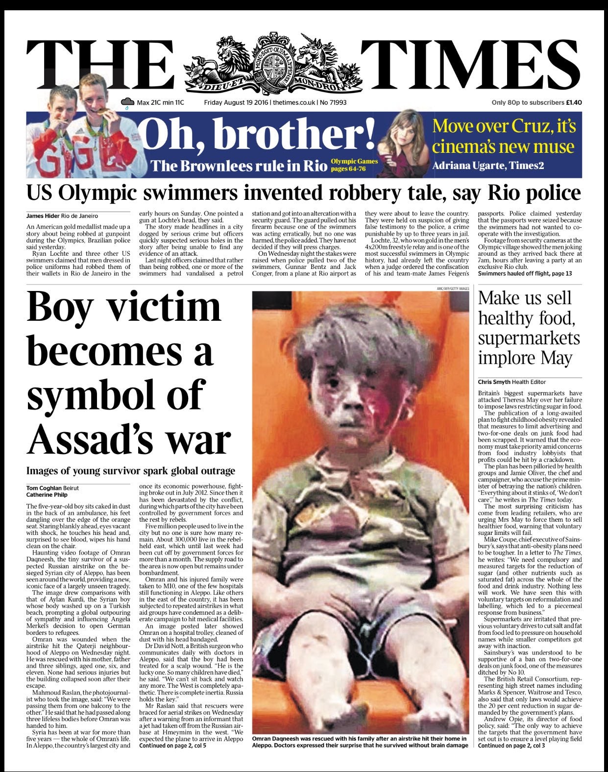Syrian boy Ambulance - The Times
