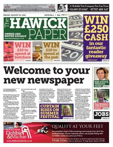 The Hawick Paper's first edition