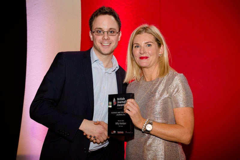 Billy Kenber of The Times pictured with  Jo Taylor from Astellas