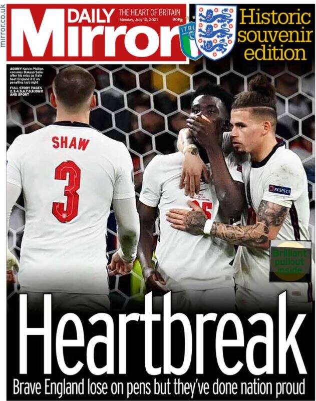 Euro newspaper front pages: Mirror