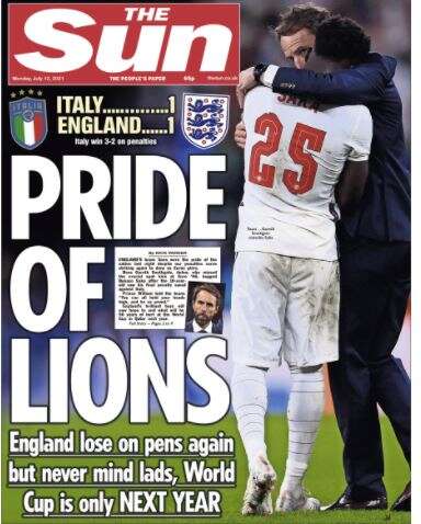 Euro final front pages: The Sun